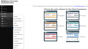 Nutritionist software custom features