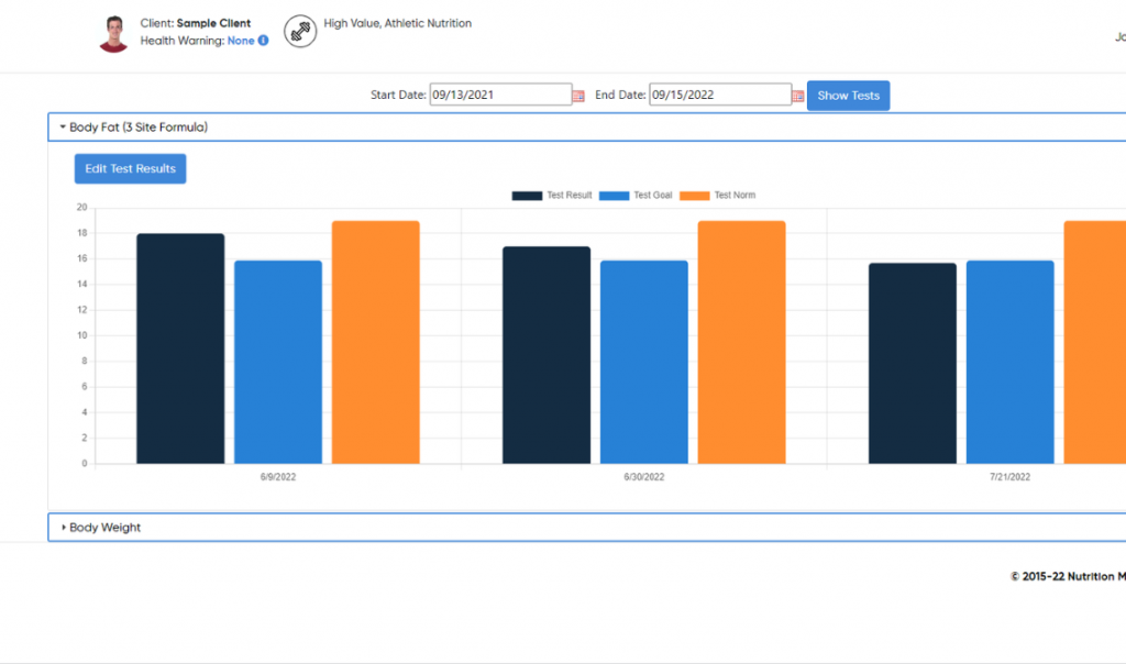 meal planning software tests